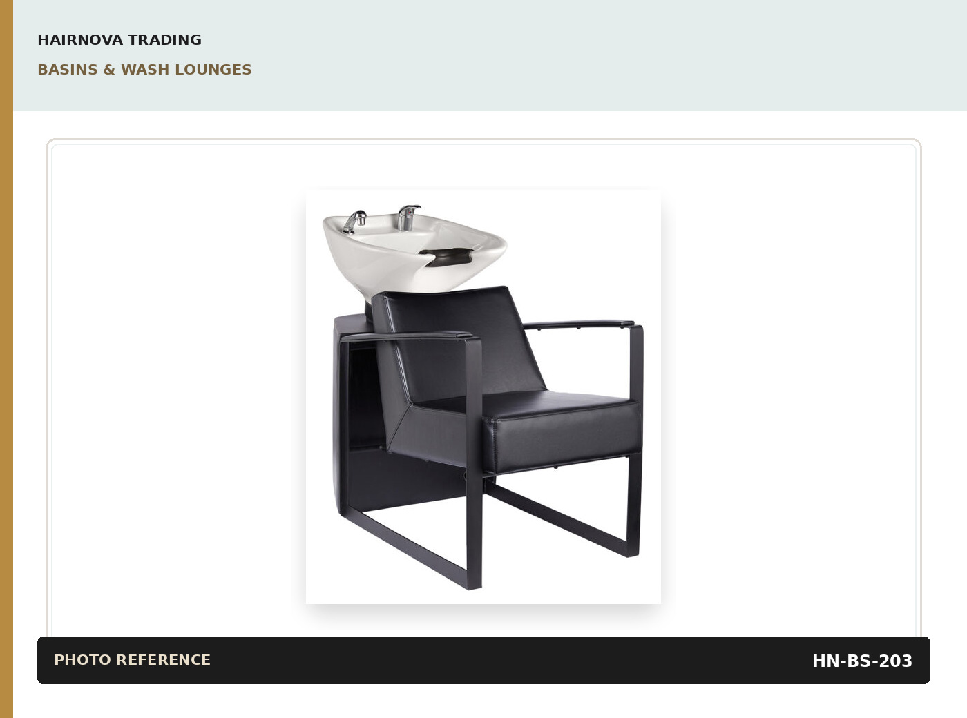 Black Wash Lounge — Frame Base catalogue product image