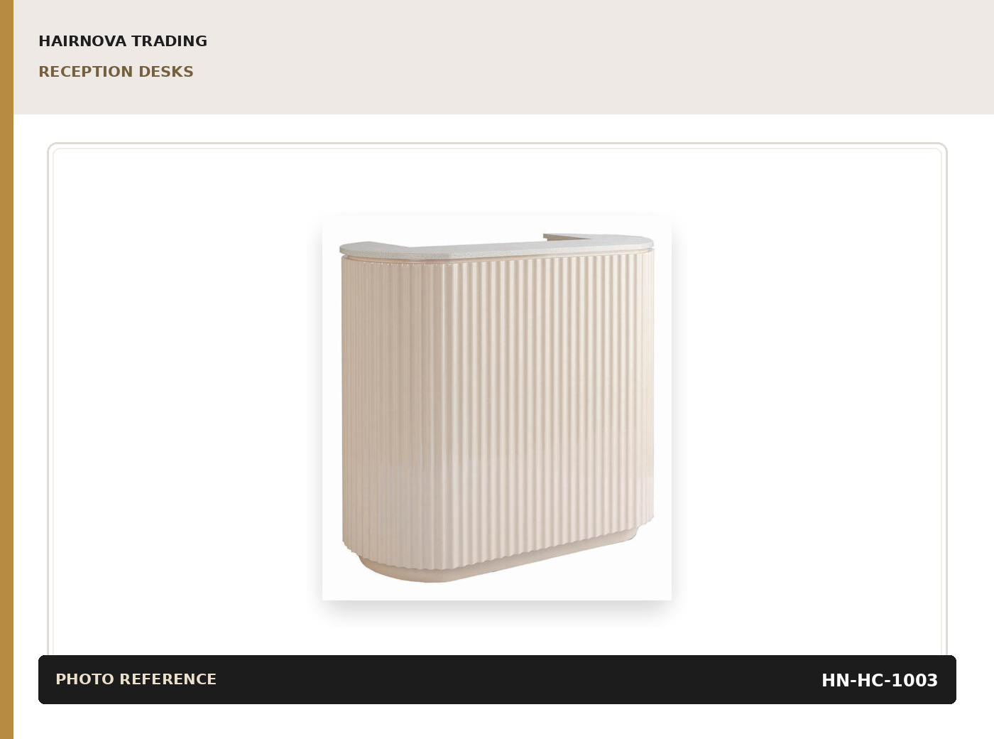 White Reception Counter catalogue product image