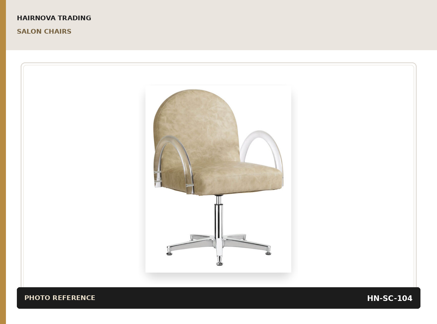 Black Styling Chair — Classic Base catalogue product image