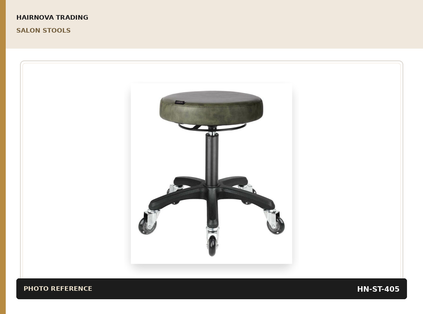 Sage Green Salon Stool catalogue product image