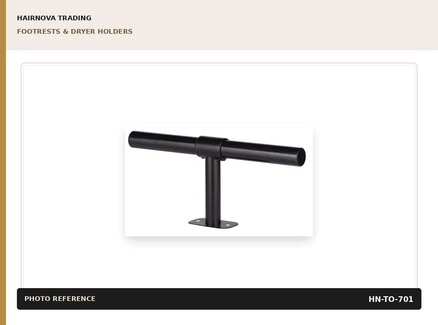 Freestanding Salon Footrest catalogue product image