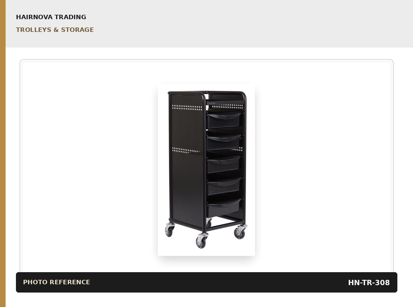 Trolley Collection — Black Finish catalogue product image